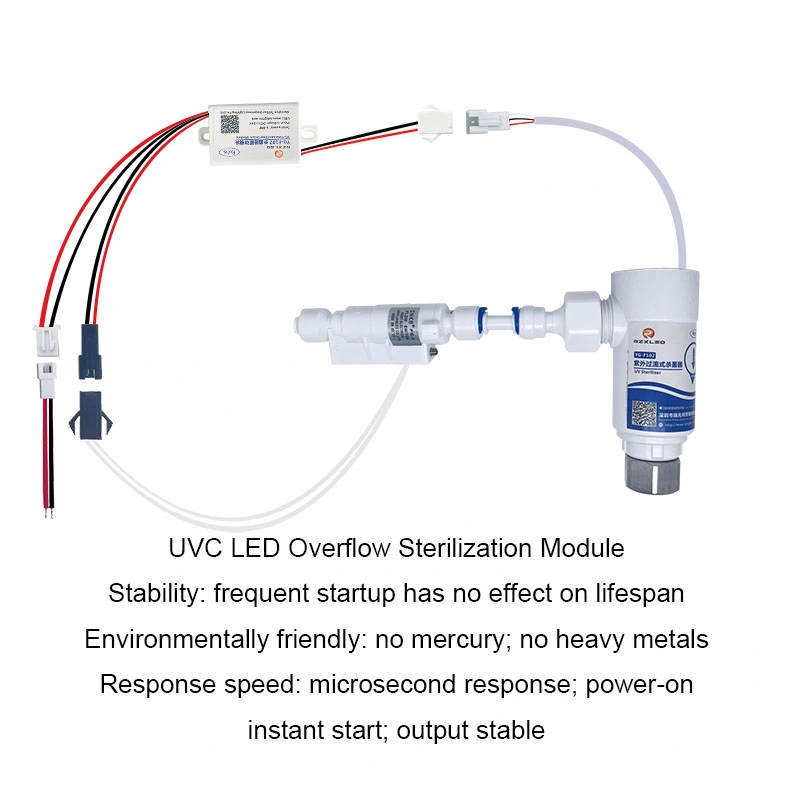 UVC LED Deep Ultraviolet Module UVC LED Flow Running Water Sterilizer Germicidal UVC LED Module
